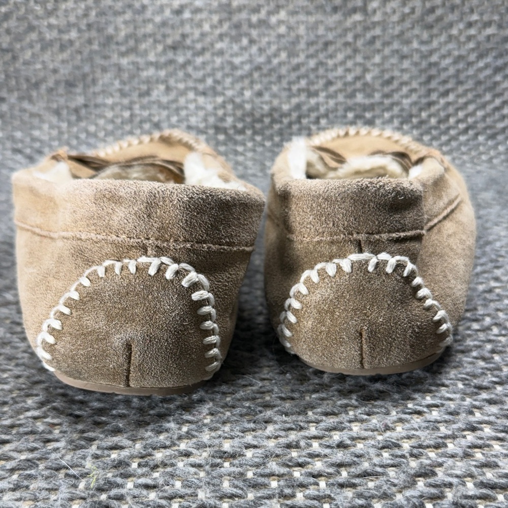 Minnetonka Tan Suede Moccasins Women's 10 - Picture 3 of 7